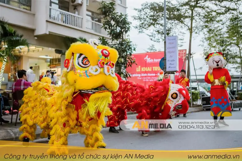 Hãy lựa chọn AN Media khi doanh nghiệp bạn muốn thuê múa lân khai trương hà nội