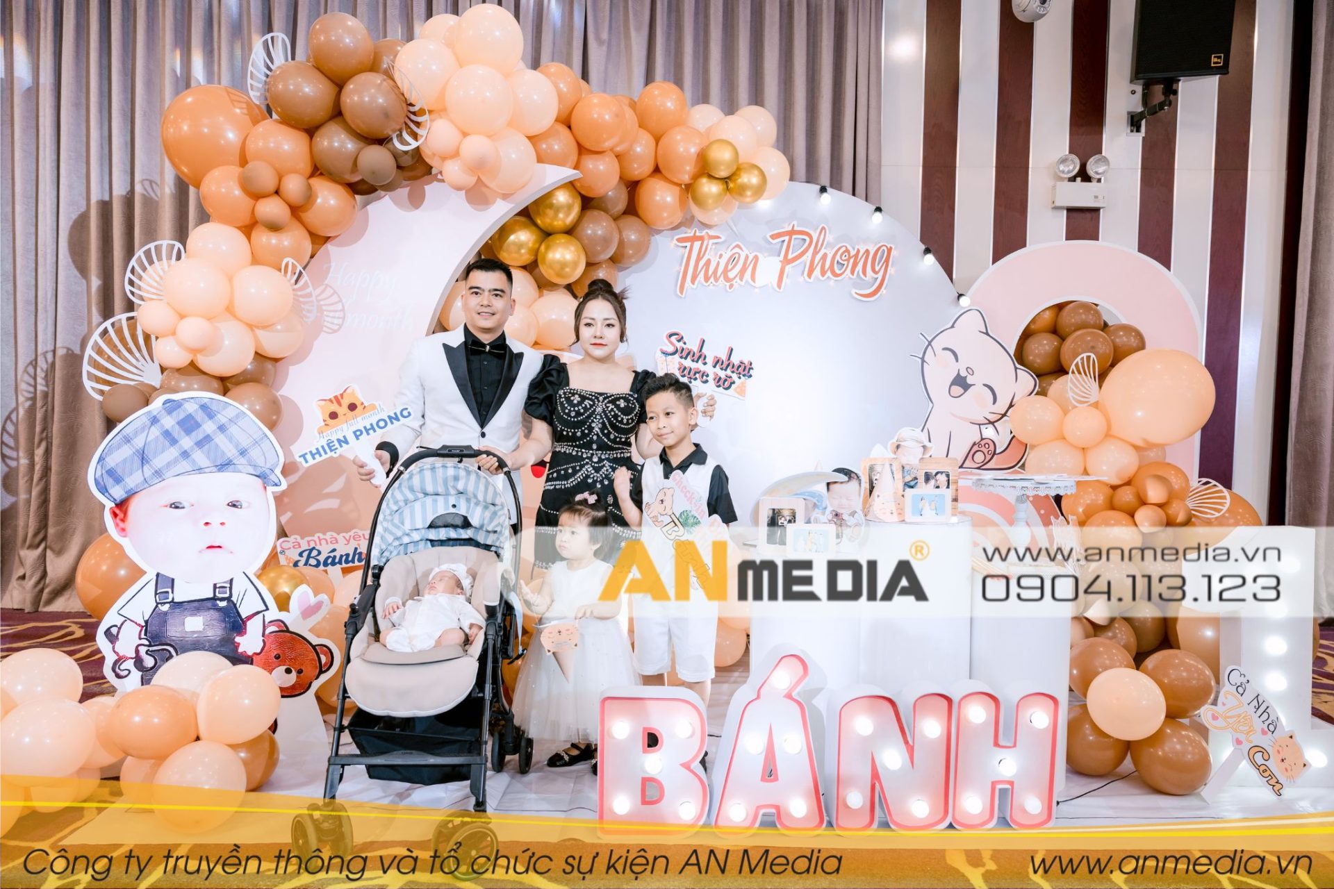 AN Media tổ chức tiệc sinh nhật mẹ Thùy Dương và tiệc đầy tháng bé Thiện Phong
