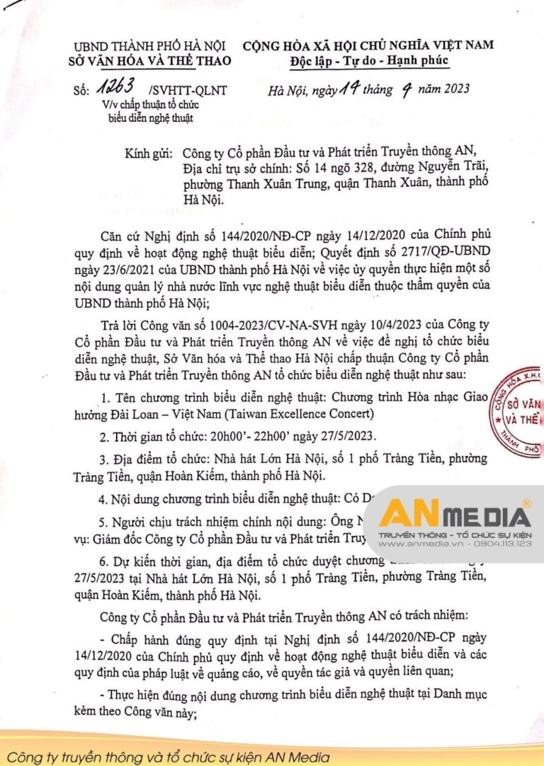Quy trình xin giấy phép tổ chức sự kiện 2026 chuyên nghiệp nhất