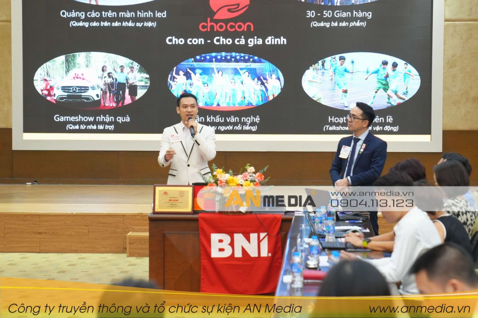 AN Media giới thiệu dự án tạo sân chơi lành mạnh cho gia đình và trẻ em tại sự kiện kết nối kinh doanh BNI
