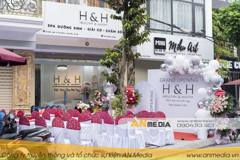AN Media quay phim, chụp ảnh cho sự kiện khai trương Spa dưỡng sinh H&H HEALTHY&HAPPY