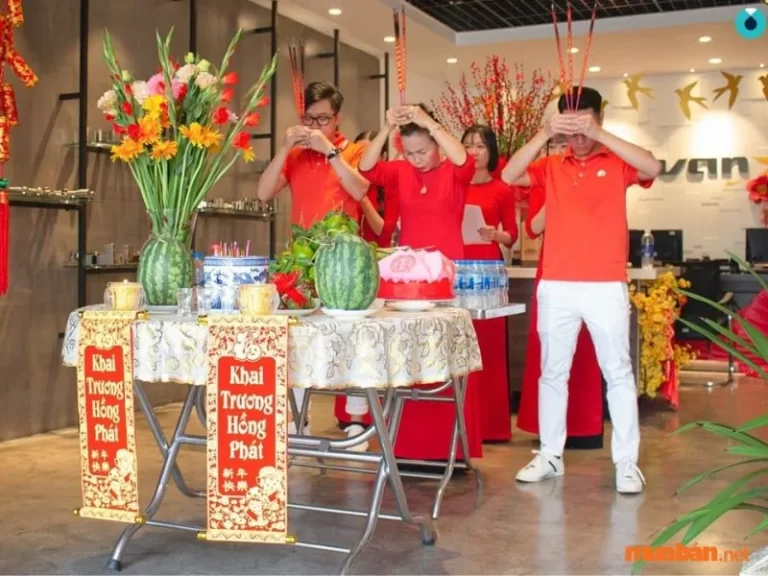 Hướng dẫn cúng khai trương cửa hàng, công ty hồng phát