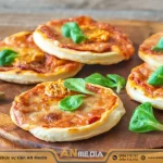 Pizza mini với vẻ ngoài hấp dẫn