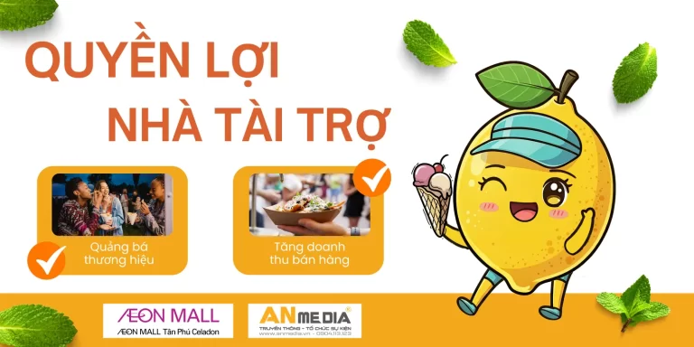QUYỀN LỢI CỦA NHÀ TÀI TRỢ SỰ KIỆN FOOD FESTIVAL – AEON MALL TÂN PHÚ CELADON
