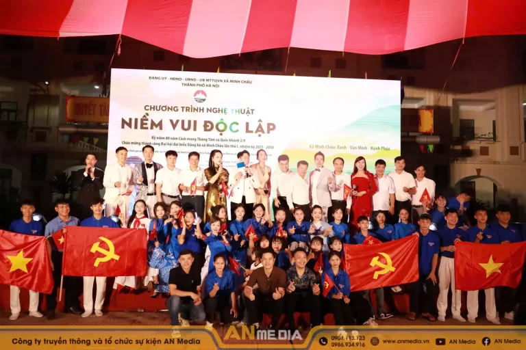 Dấu ấn chuyên nghiệp tại Đêm diễn nghệ thuật chào mừng thành công đại hội Đảng bộ xã Minh Châu