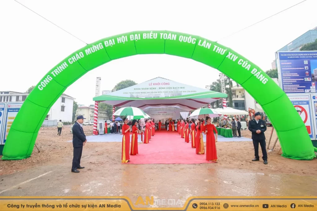 Đội ngũ lễ tân chuyên nghiệp của AN Media