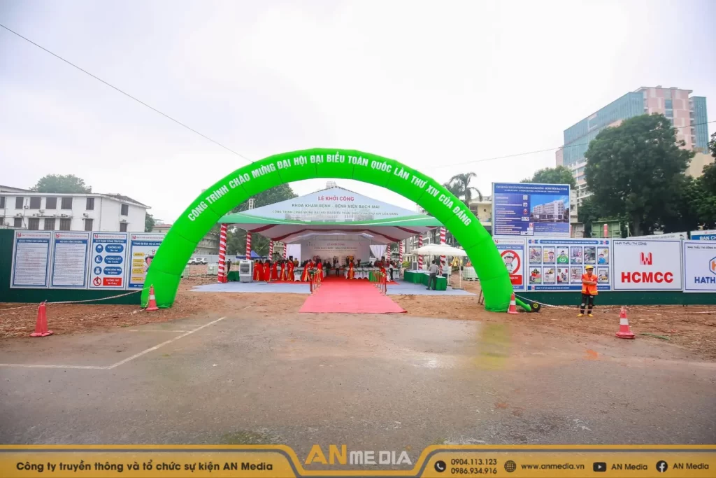 Toàn cảnh của buổi lễ Khởi công Khoa Khám Bệnh - Bệnh viện Bạch Mai