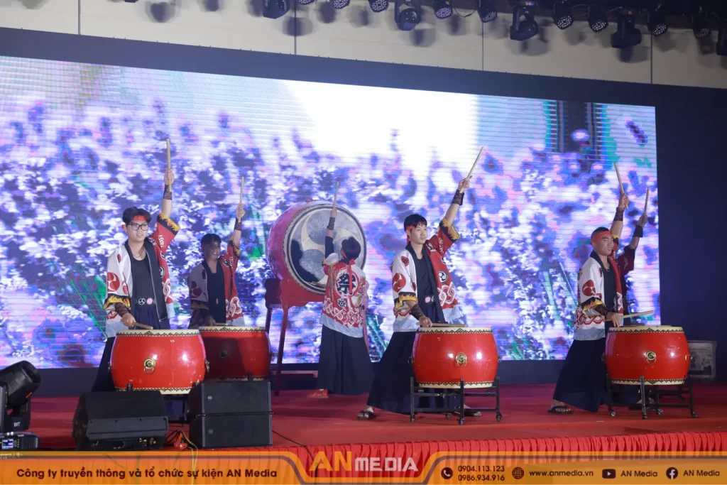 Màn trình diễn trống Taiko tại sự kiện