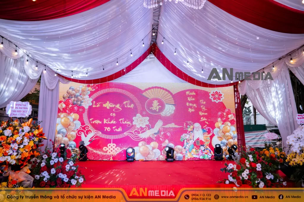 sân khấu lế mừng thọ