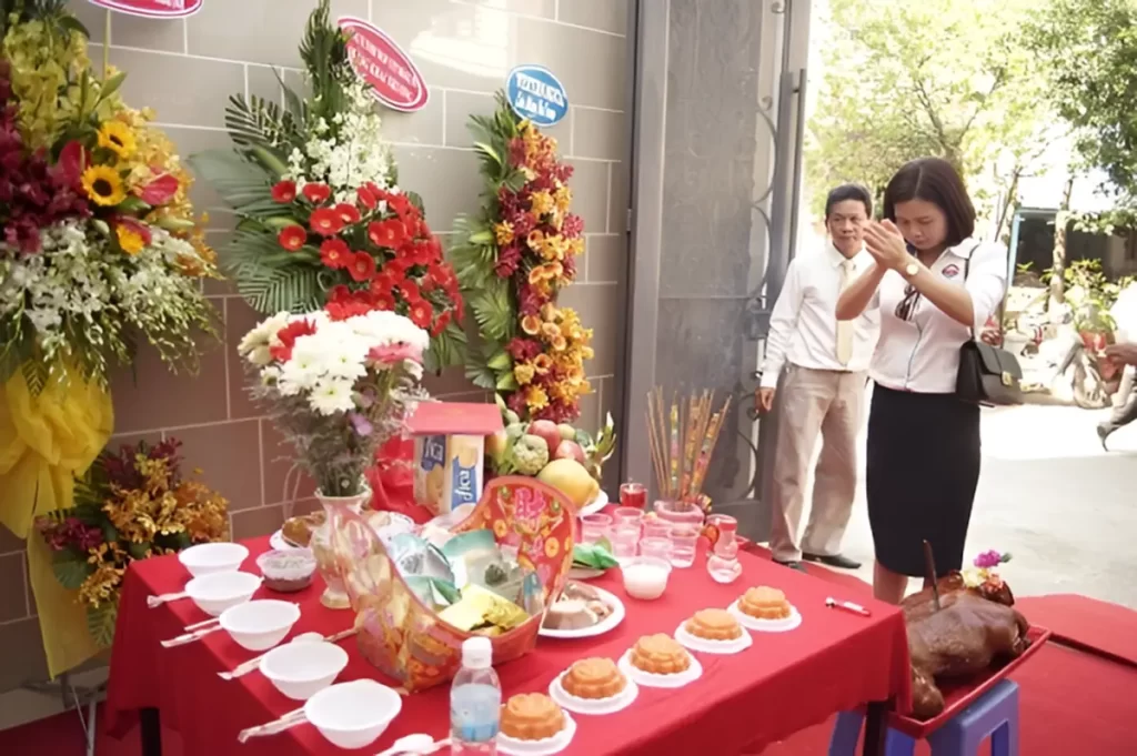 văn khấn khai trương nhà hàng