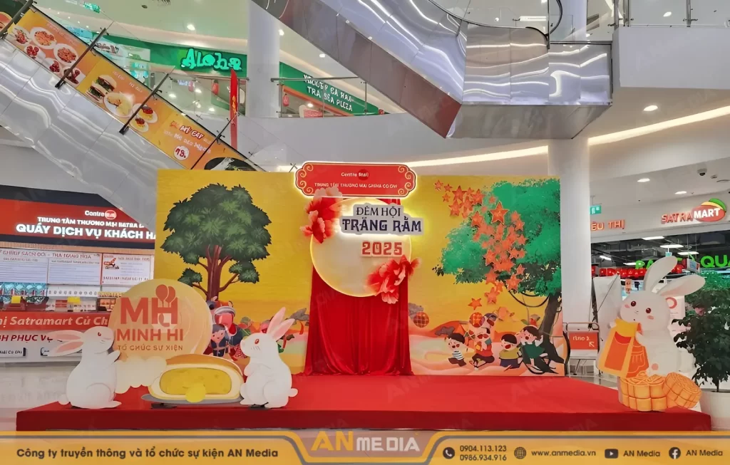 Backdrop trung thu cho trung tâm thương mại