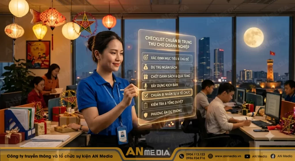 Checklist dành cho HR khi chuẩn bị trung thu cho doanh nghiệp