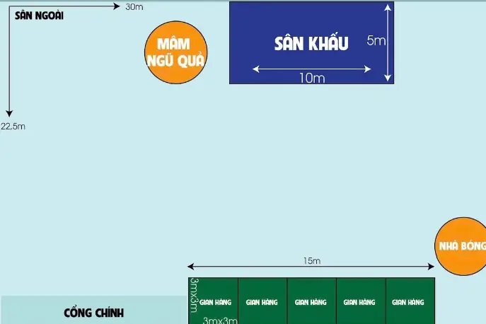 Bố trí sân khấu trung thu