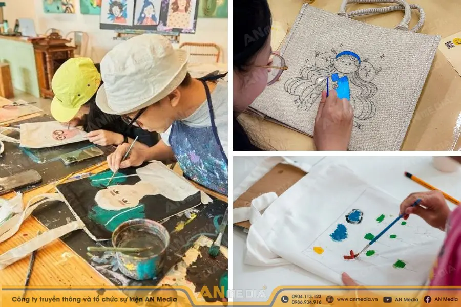 Workshop trang trí túi tote
