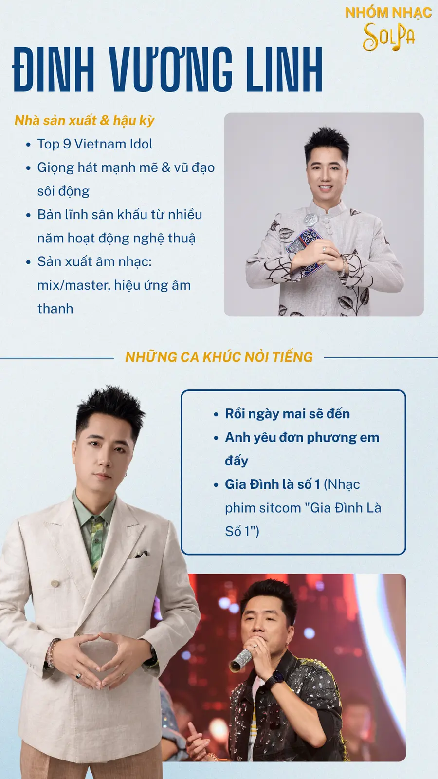 Profile ca sĩ Đinh Vương Linh