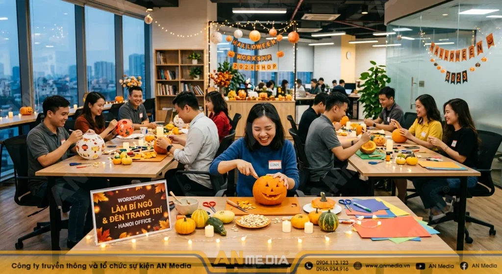 Workshop làm bí ngô hoặc đèn trang trí