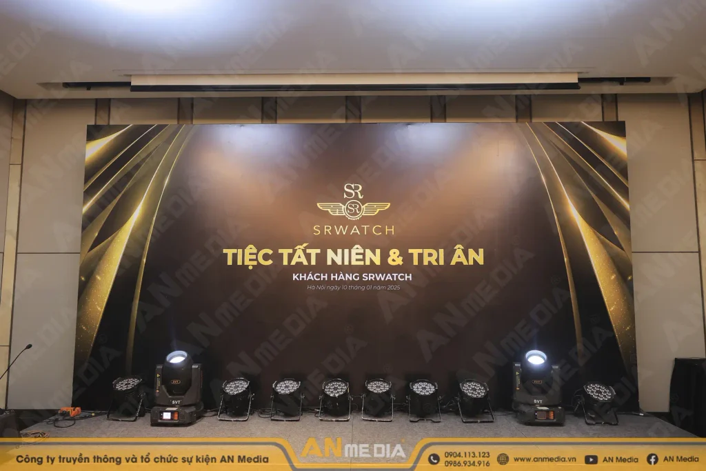 Background hội nghị khách hàng kết hợp Gala Dinner