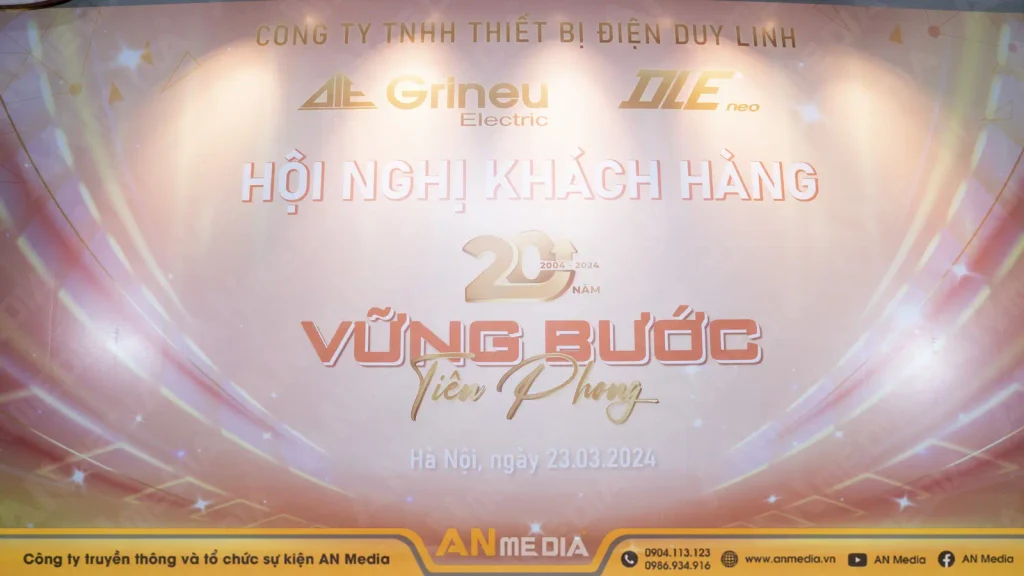 Background hội nghị tri ân khách hàng