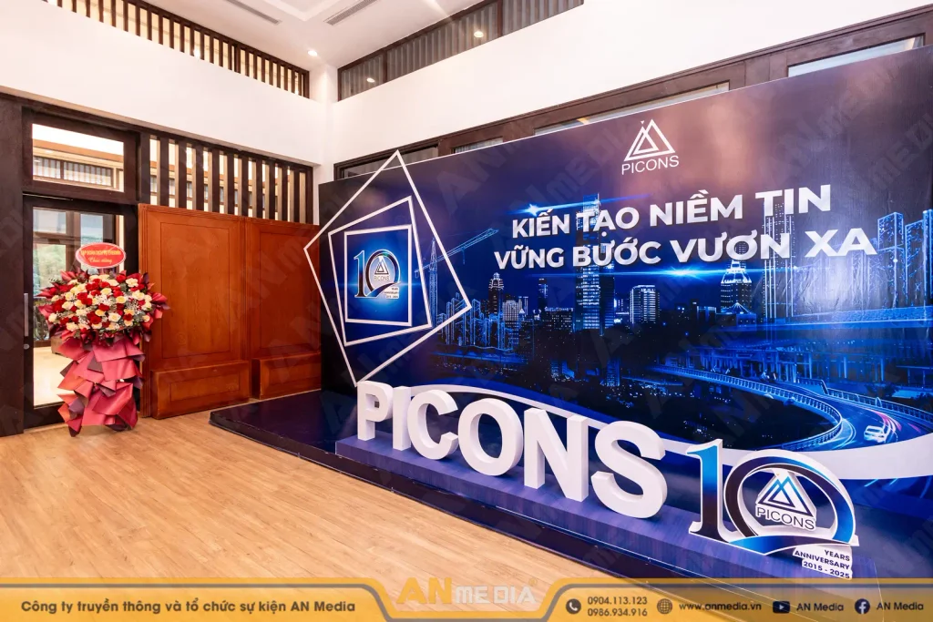 Booth check-in chữ nổi 3D